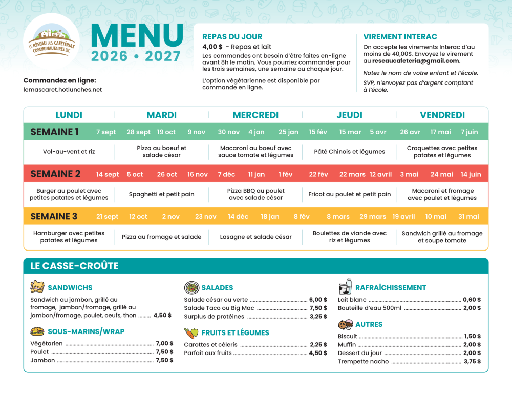 Le Mascaret Menu 11H23 1