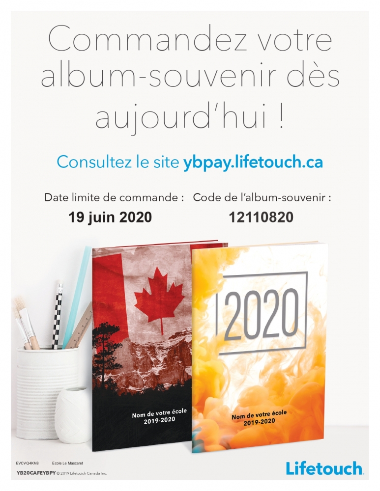 Lifetouch code pour commande album souvenir page 0001